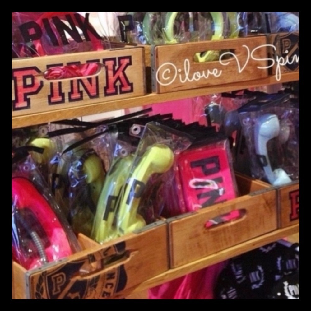 Victoria’s Secret PINK Wooden Store Display Bin Rare Collectible